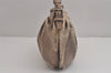 Authentic PRADA Vintage Leather Nappa Chain Shoulder Hand Bag Purse Brown 4107J