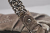 Authentic PRADA Vintage Leather Nappa Chain Shoulder Hand Bag Purse Brown 4107J