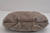 Authentic PRADA Vintage Leather Nappa Chain Shoulder Hand Bag Purse Brown 4107J