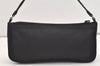 Authentic PRADA Vintage Nylon Tessuto Hand Bag Pouch Purse Black 4108J