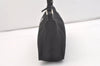 Authentic PRADA Vintage Nylon Tessuto Hand Bag Pouch Purse Black 4108J