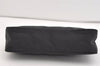 Authentic PRADA Vintage Nylon Tessuto Hand Bag Pouch Purse Black 4108J