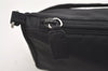 Authentic PRADA Vintage Nylon Tessuto Hand Bag Pouch Purse Black 4108J
