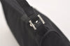 Authentic PRADA Vintage Nylon Tessuto Hand Bag Pouch Purse Black 4108J