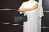 Authentic PRADA Vintage Nylon Tessuto Hand Bag Pouch Purse Black 4108J
