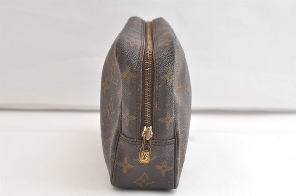 Auth Louis Vuitton Monogram Trousse Toilette 23 Clutch Hand Bag M47524 LV 4108K