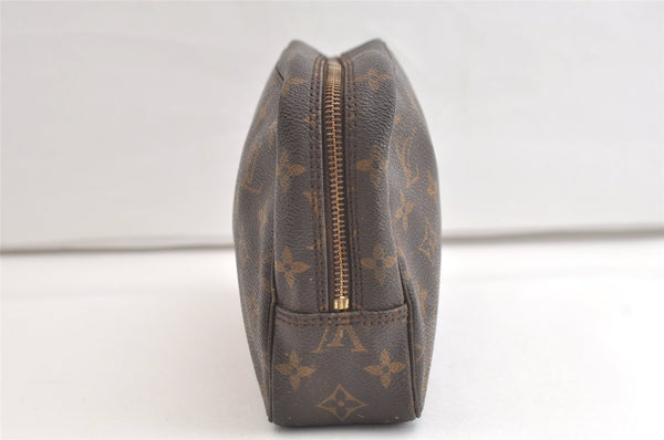 Auth Louis Vuitton Monogram Trousse Toilette 23 Clutch Hand Bag M47524 LV 4108K
