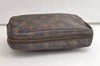 Auth Louis Vuitton Monogram Trousse Toilette 23 Clutch Hand Bag M47524 LV 4108K