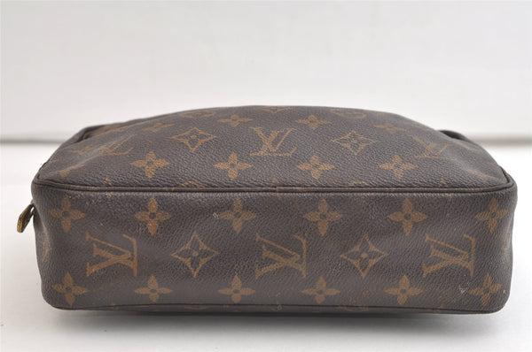 Auth Louis Vuitton Monogram Trousse Toilette 23 Clutch Hand Bag M47524 LV 4108K