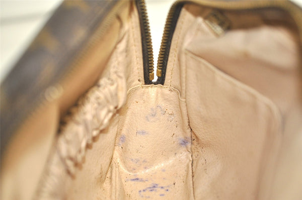 Auth Louis Vuitton Monogram Trousse Toilette 23 Clutch Hand Bag M47524 LV 4108K