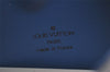 Auth Louis Vuitton Epi Porte 2 Cartes Vertical Card Pass Case M63205 Blue 4109I