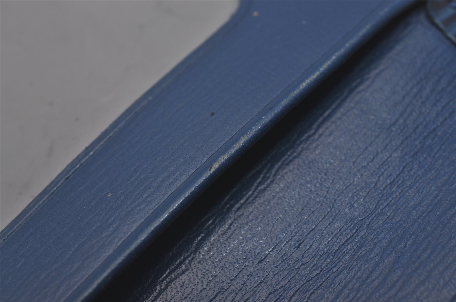 Auth Louis Vuitton Epi Porte 2 Cartes Vertical Card Pass Case M63205 Blue 4109I