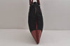 Authentic PRADA Vintage Nylon Tessuto Leather Shoulder Tote Bag Black 4109J