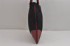 Authentic PRADA Vintage Nylon Tessuto Leather Shoulder Tote Bag Black 4109J