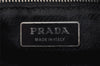 Authentic PRADA Vintage Nylon Tessuto Leather Shoulder Tote Bag Black 4109J