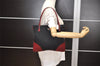 Authentic PRADA Vintage Nylon Tessuto Leather Shoulder Tote Bag Black 4109J