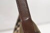 Authentic Burberrys Nova Check Canvas Leather Hand Bag Purse Beige 4109K