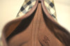 Authentic Burberrys Nova Check Canvas Leather Hand Bag Purse Beige 4109K