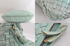 Authentic BOTTEGA VENETA Intrecciato Leather Shoulder Hand Bag Light Blue 4109M
