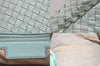 Authentic BOTTEGA VENETA Intrecciato Leather Shoulder Hand Bag Light Blue 4109M