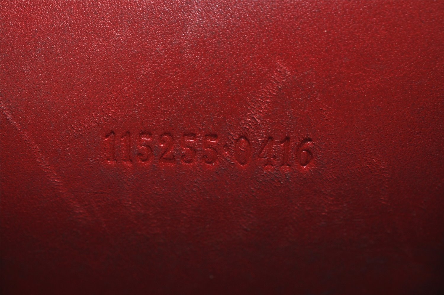 Authentic GUCCI Vintage Guccissima Coin Purse Case GG Leather 115255 Red 4111I