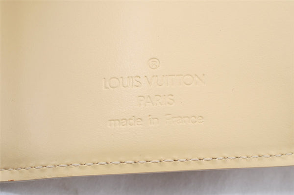 Auth Louis Vuitton Epi Porte Monnaie Elastic Trifold Wallet M6366A Beige 4111K