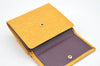 Auth Louis Vuitton Epi Porte Monnaie Billets Cartes Credit Wallet Yellow 4112I