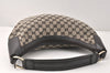 Authentic GUCCI Vintage Shoulder Hand Bag GG Canvas Leather 257297 Black 4112K