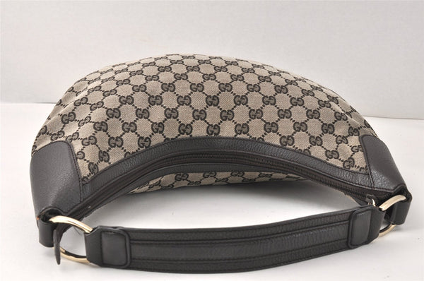 Authentic GUCCI Vintage Shoulder Hand Bag GG Canvas Leather 257297 Black 4112K