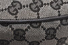 Authentic GUCCI Vintage Shoulder Hand Bag GG Canvas Leather 257297 Black 4112K