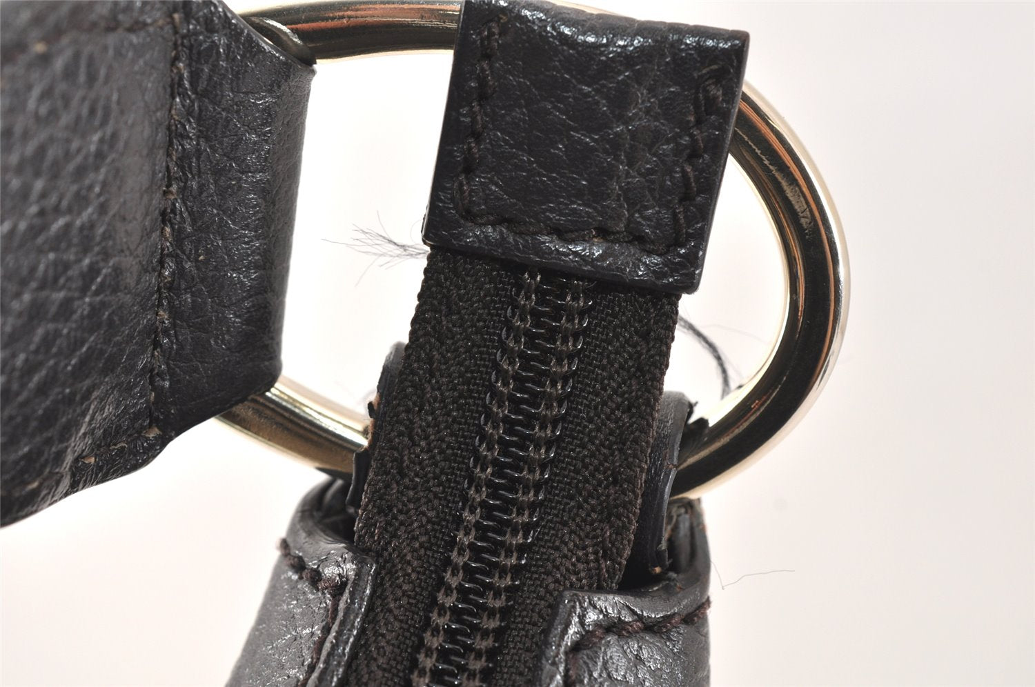 Authentic GUCCI Vintage Shoulder Hand Bag GG Canvas Leather 257297 Black 4112K