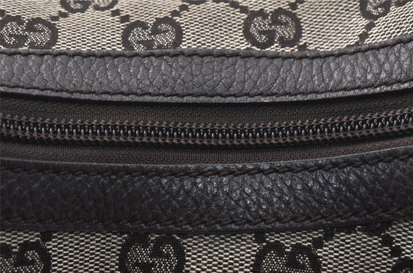 Authentic GUCCI Vintage Shoulder Hand Bag GG Canvas Leather 257297 Black 4112K