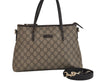 Authentic GUCCI Vintage 2Way Shoulder Tote Bag GG PVC Leather 353440 Brown 4113J