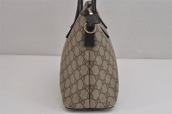 Authentic GUCCI Vintage 2Way Shoulder Tote Bag GG PVC Leather 353440 Brown 4113J