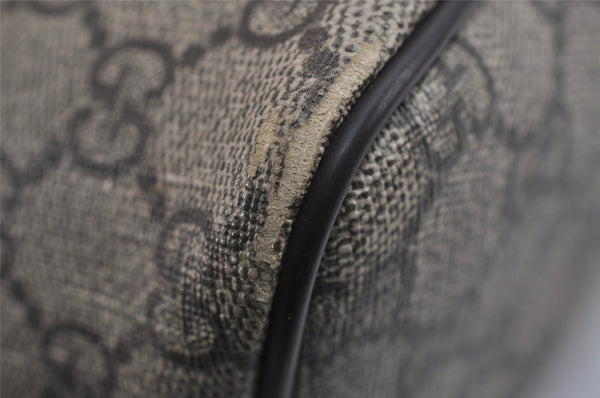 Authentic GUCCI Vintage 2Way Shoulder Tote Bag GG PVC Leather 353440 Brown 4113J