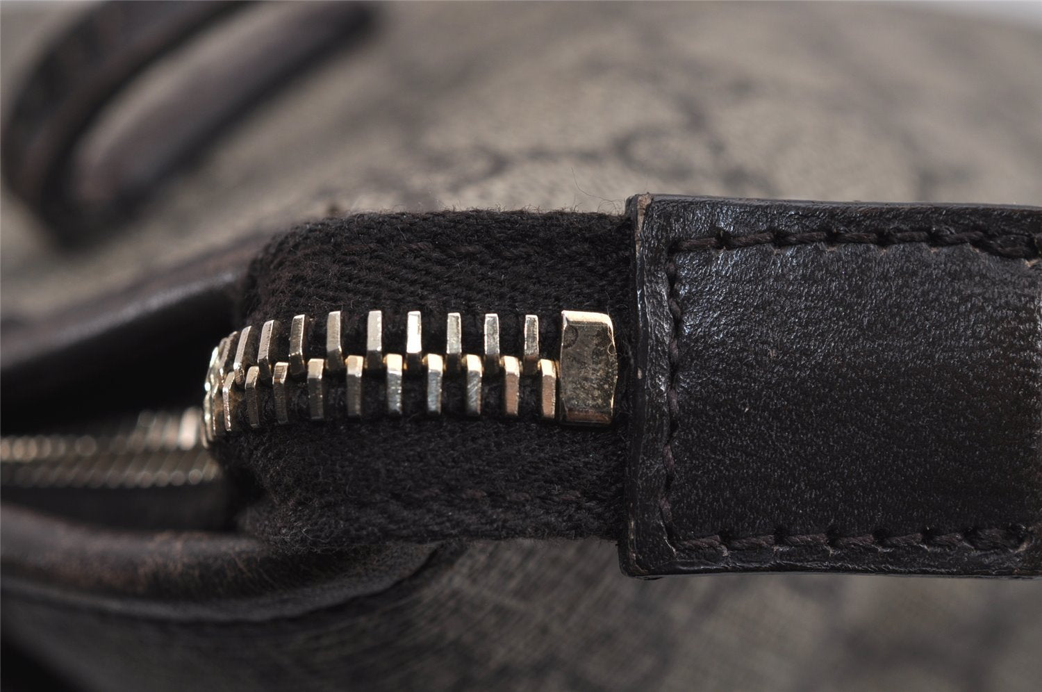 Authentic GUCCI Vintage 2Way Shoulder Tote Bag GG PVC Leather 353440 Brown 4113J