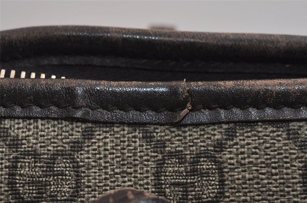 Authentic GUCCI Vintage 2Way Shoulder Tote Bag GG PVC Leather 353440 Brown 4113J