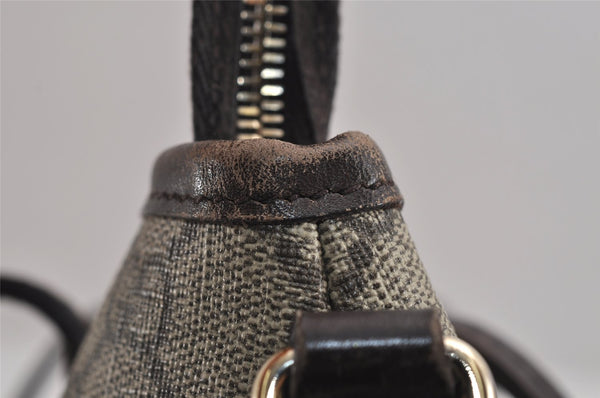 Authentic GUCCI Vintage 2Way Shoulder Tote Bag GG PVC Leather 353440 Brown 4113J