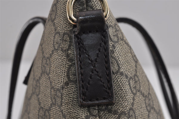 Authentic GUCCI Vintage 2Way Shoulder Tote Bag GG PVC Leather 353440 Brown 4113J