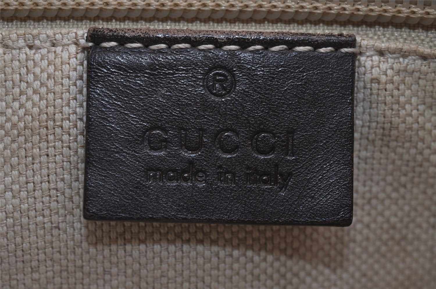 Authentic GUCCI Vintage 2Way Shoulder Tote Bag GG PVC Leather 353440 Brown 4113J