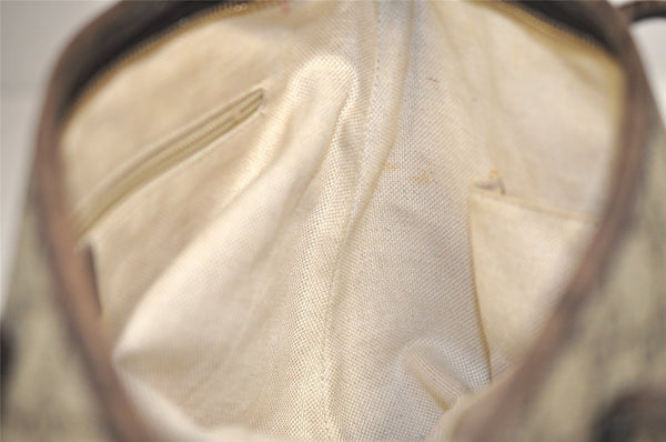 Authentic GUCCI Vintage 2Way Shoulder Tote Bag GG PVC Leather 353440 Brown 4113J