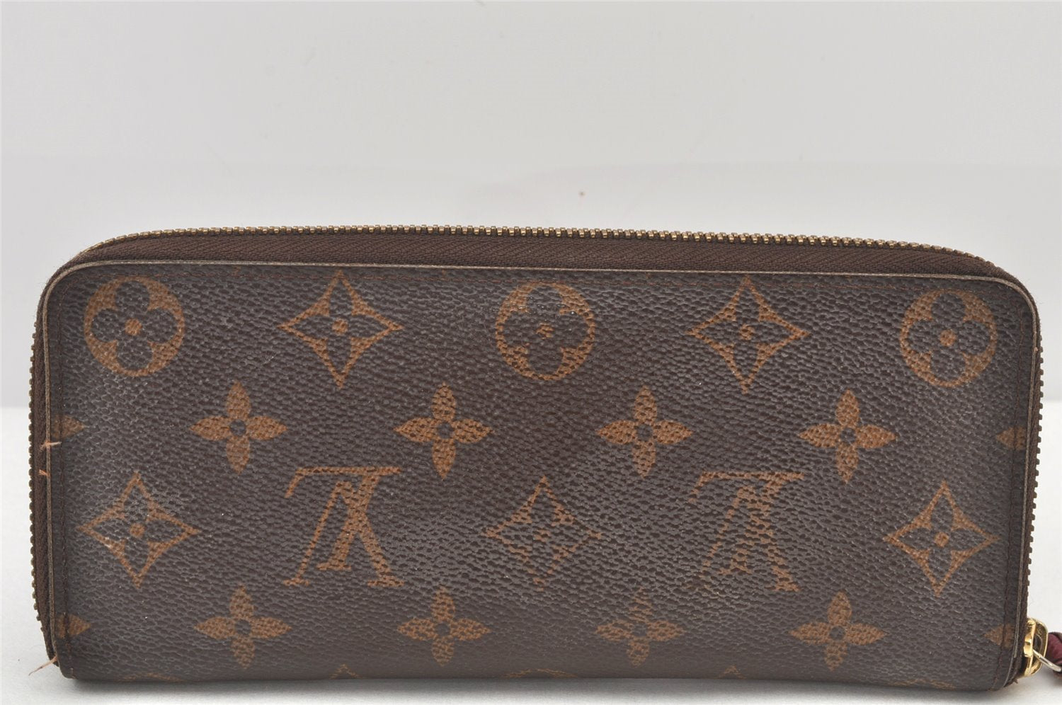 Authentic Louis Vuitton Monogram Portefeuille Clemence Wallet M60742 LV 4113K