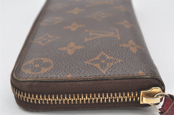 Authentic Louis Vuitton Monogram Portefeuille Clemence Wallet M60742 LV 4113K