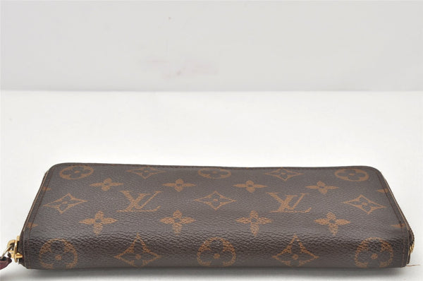 Authentic Louis Vuitton Monogram Portefeuille Clemence Wallet M60742 LV 4113K