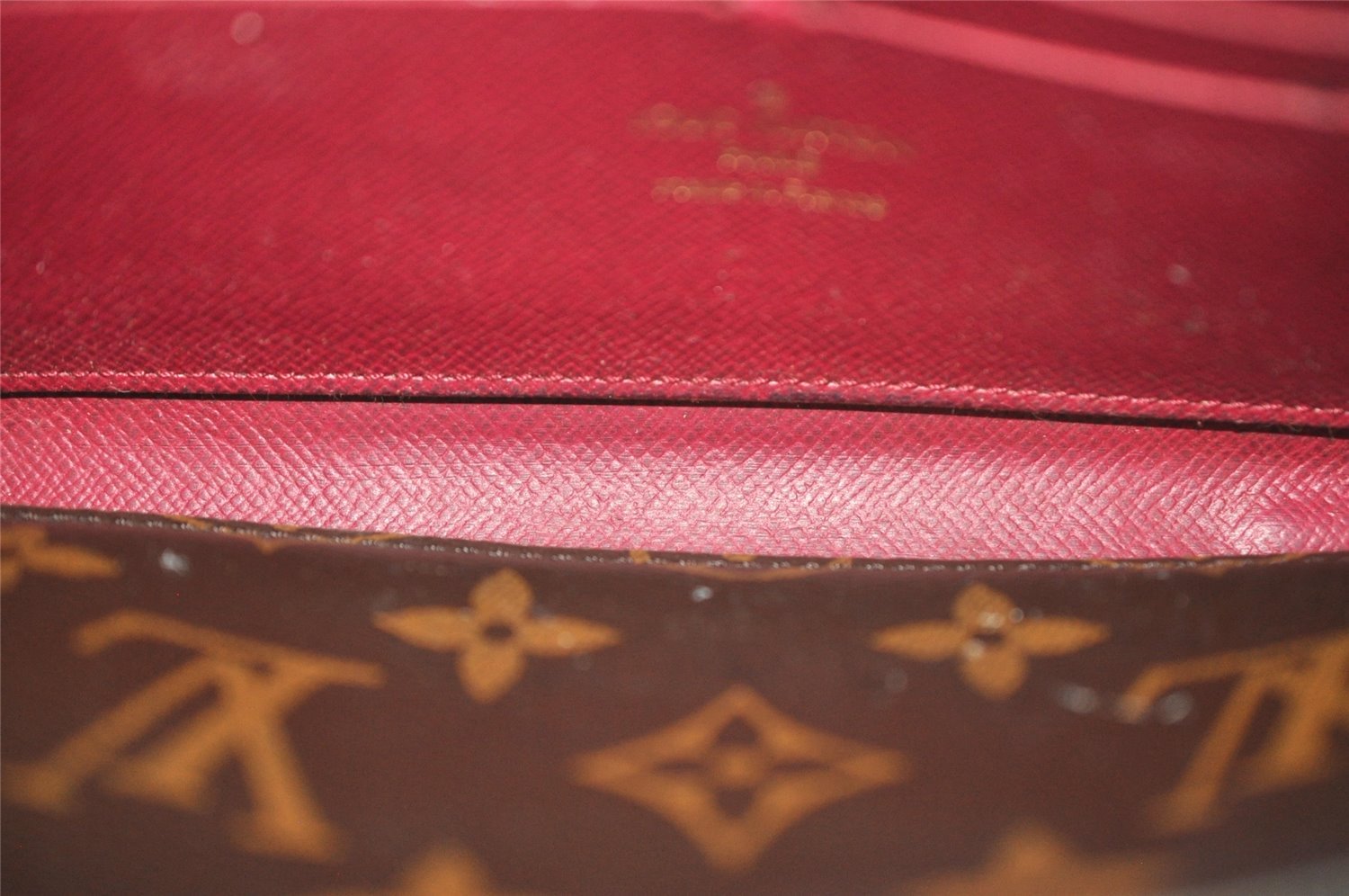 Authentic Louis Vuitton Monogram Portefeuille Clemence Wallet M60742 LV 4113K