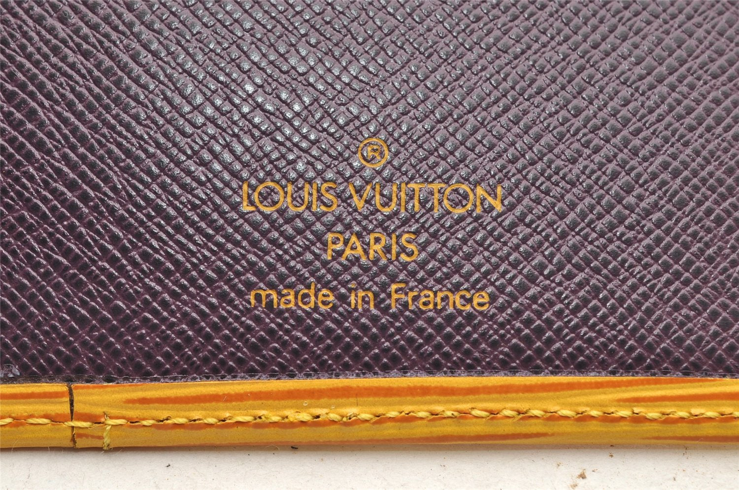 Authentic Louis Vuitton Epi Organizer De Poche Pass Case Yellow M63589 LV 4114I