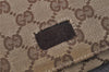 Authentic GUCCI Waist Body Bag Purse GG Canvas Leather 28566 Brown 4114J