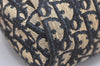 Authentic Christian Dior Trotter Shoulder Cross Bag Canvas Leather Navy 4114K