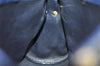 Authentic Christian Dior Trotter Shoulder Cross Bag Canvas Leather Navy 4114K