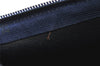 Authentic Christian Dior Trotter Shoulder Cross Bag Canvas Leather Navy 4114K